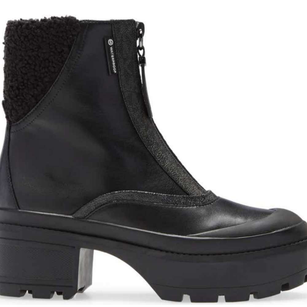 Michael kors platform waterproof bootie